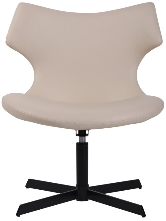 Lounger Welland keinonahkaa, kermanvärinen