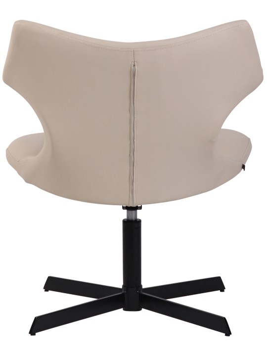 Lounger Welland keinonahkaa, kermanvärinen