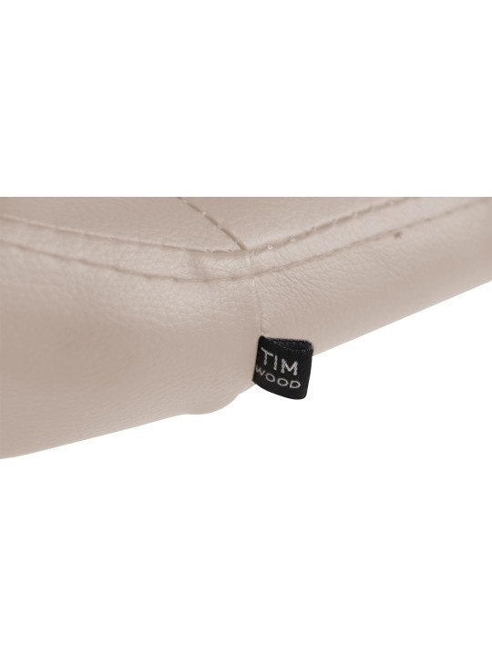 Lounger Welland keinonahkaa, kermanvärinen