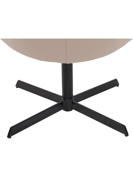 Lounger Welland keinonahkaa, kermanvärinen