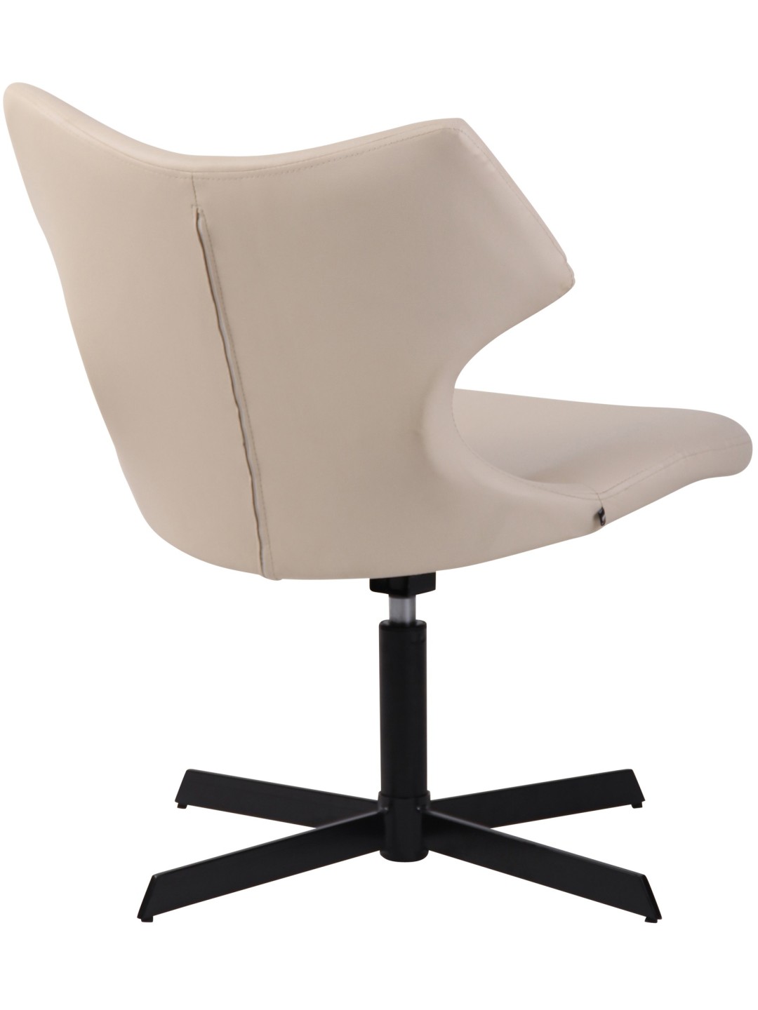 Lounger Welland keinonahkaa, kermanvärinen