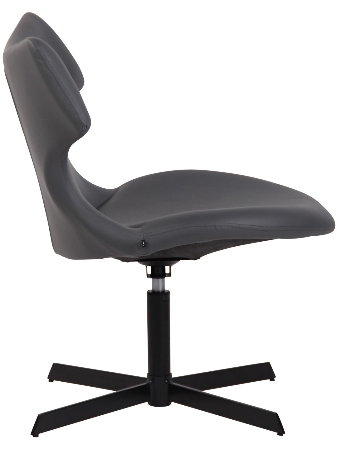 Lounger Welland keinonahkaa, harmaa