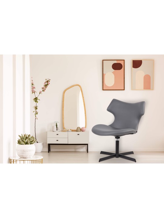 Lounger Welland keinonahkaa, harmaa Lounger Welland keinonahkaa, harmaa