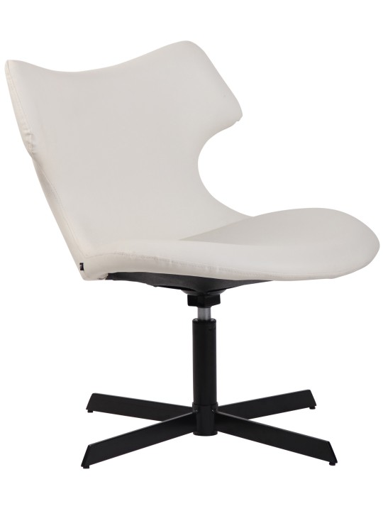 Lounger Welland keinonahkaa, valkoinen