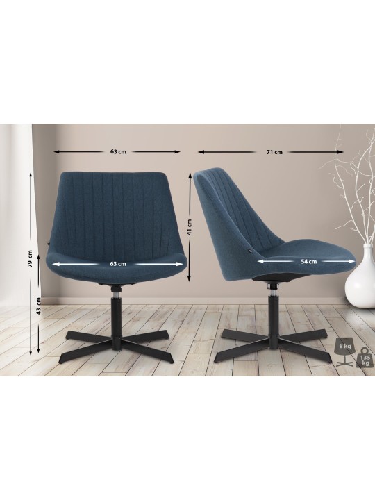 Lepotuoli Granby, sininen