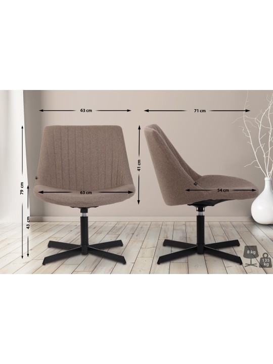 Lepotuoli Granby, taupe