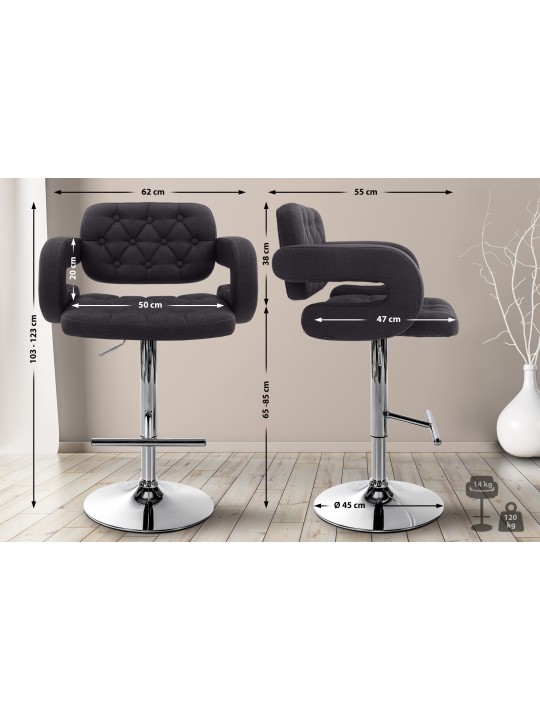 Baarijakkara Dublin FABRIC C, musta