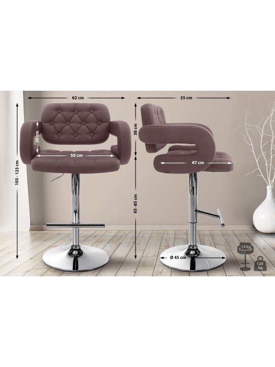 Baarijakkara Dublin FABRIC C, ruskea