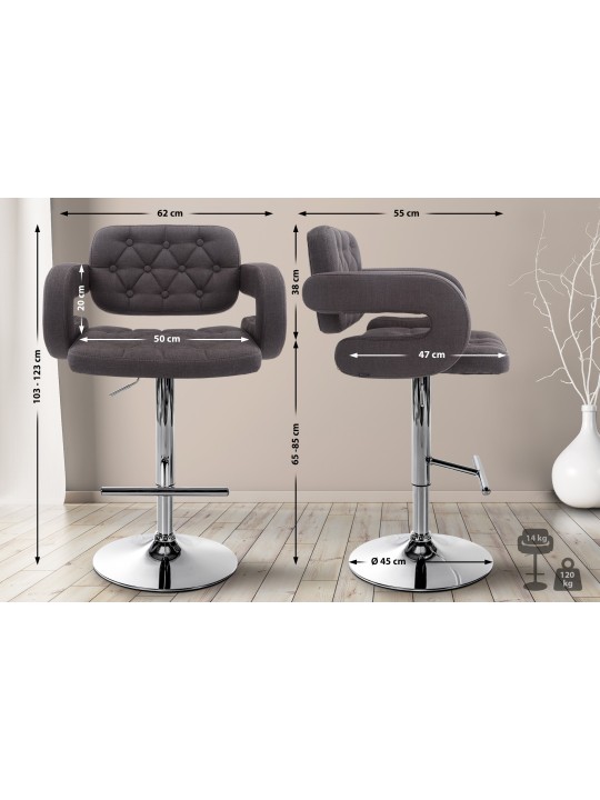 Baarijakkara Dublin FABRIC C, tummanharmaa