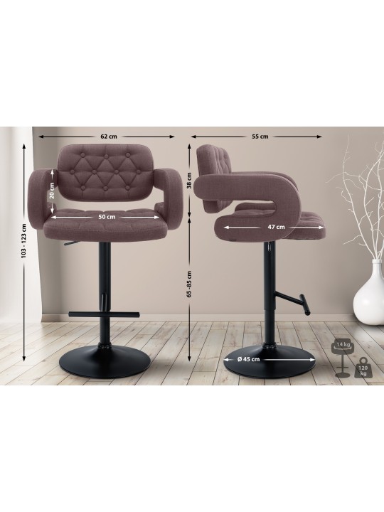 Baarijakkara Dublin FABRIC, ruskea