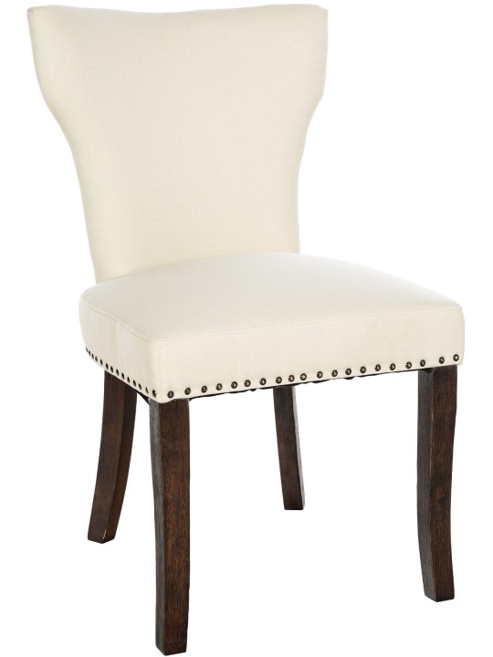 Ruokasalin tuoli Zadar kangas antiikki tumma, kermanvärinen