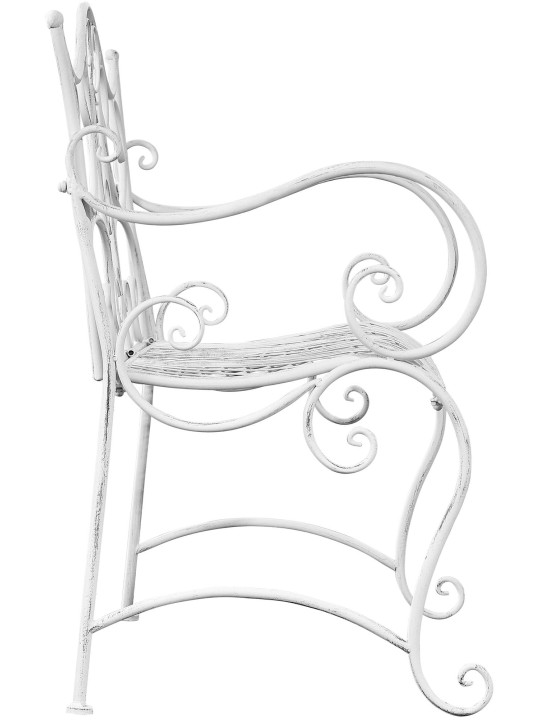 Puutarhapenkki Tara, antiikkivalkoinen