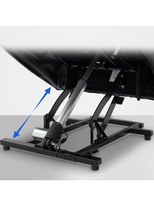 Nojatuoli Andover kangasta, tummanharmaa