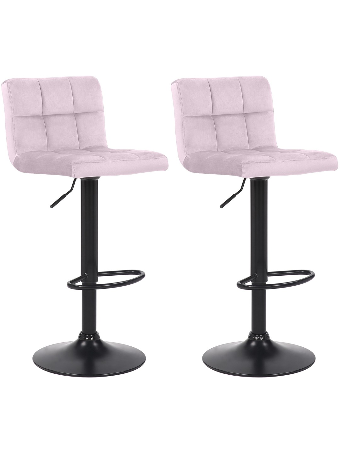 2 baarijakkaran setti Feni velvet, vaaleanpunainen