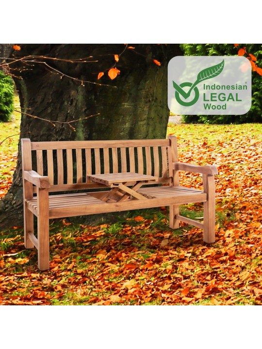 Tiikkipenkki Orlando 150 cm, tiikki