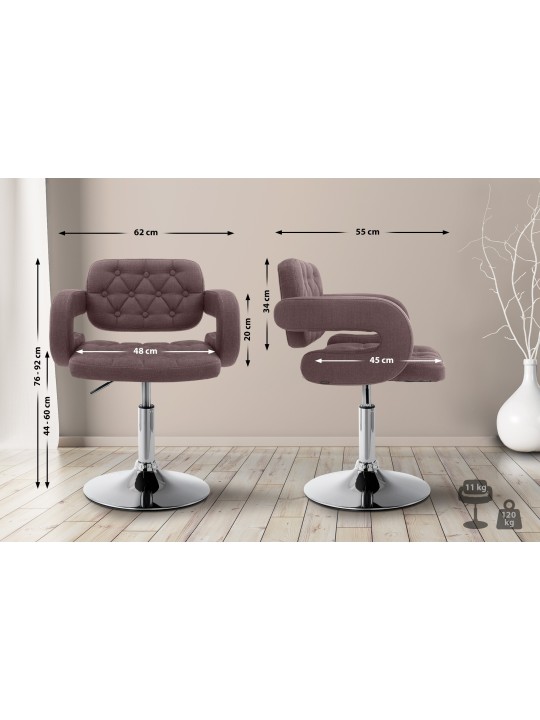 Lounger Dublin kangas, ruskea