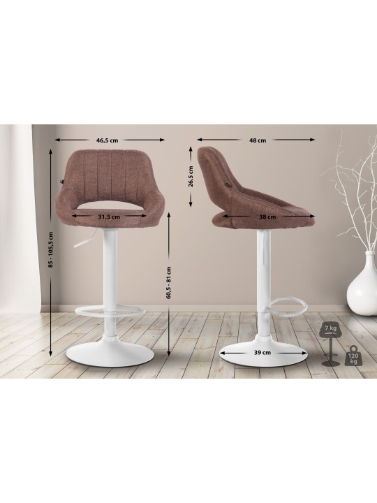 2 baarijakkaran sarja Milet kangas W, ruskea