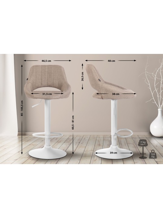 2 baarijakkaran sarja Milet kangas W, taupe