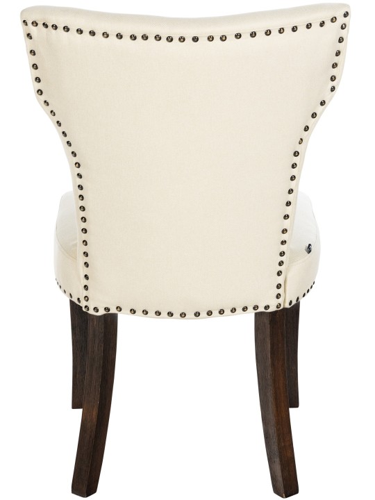 Sarja 2 ruokasalin tuolia Zadar kangas antiikki-tumma, kermanvärinen