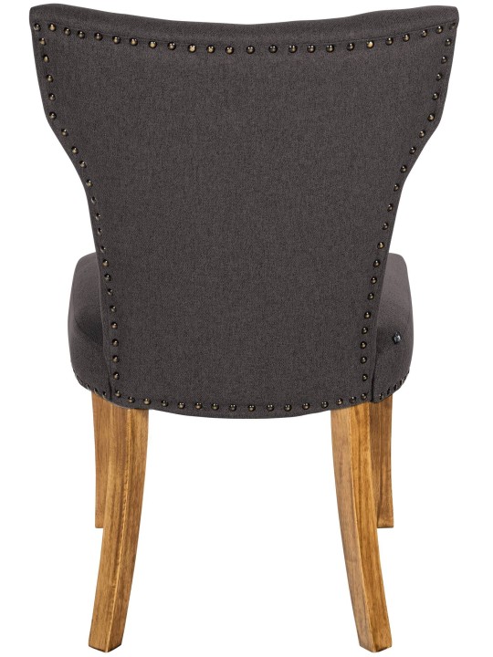 Sarja 2 ruokasalin tuolia Zadar kangas antiikki-light, tummanharmaa