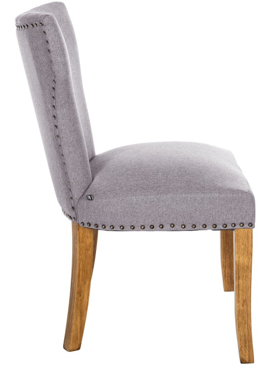 Sarja 2 ruokasalin tuolia Zadar kangas antiikki-light, harmaa Sarja 2 ruokasalin tuolia Zadar kangas antiikki-light, harmaa