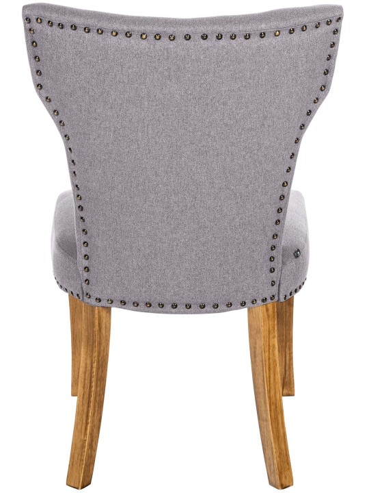 Sarja 2 ruokasalin tuolia Zadar kangas antiikki-light, harmaa Sarja 2 ruokasalin tuolia Zadar kangas antiikki-light, harmaa