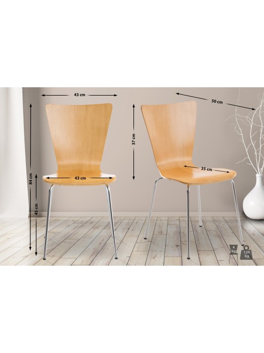 Aaron vierailijatuoli, luonnonvärinen Aaron vierailijatuoli, luonnonvärinen