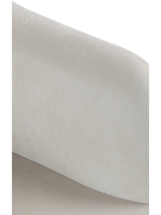 Baarijakkara Natoma samettikromi, kermanvärinen