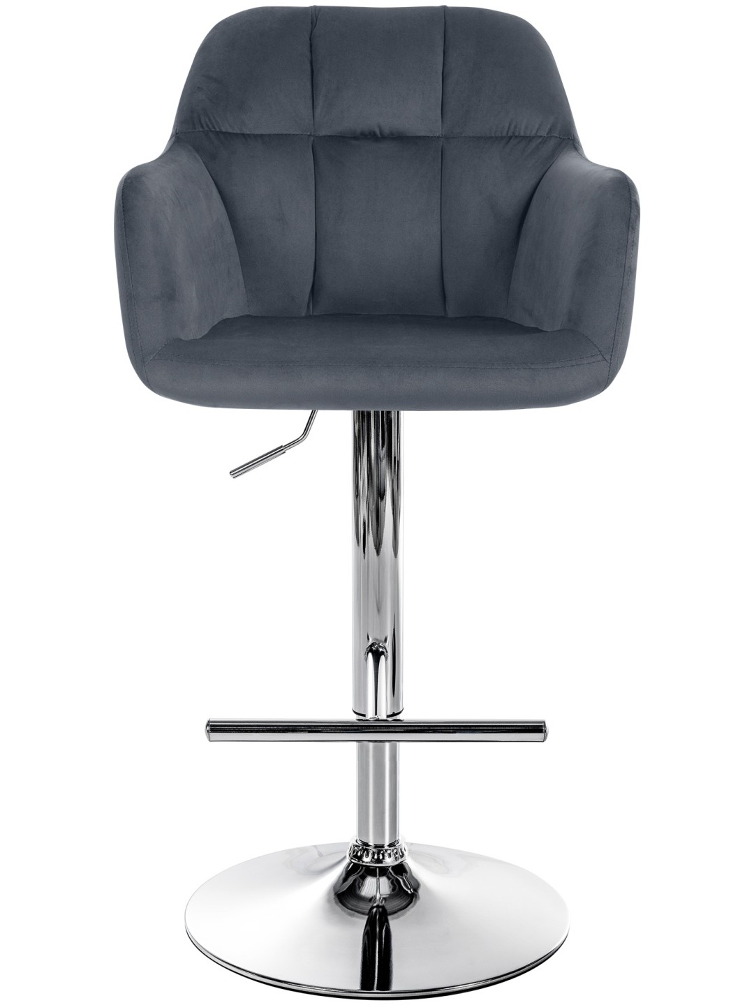 Baarijakkara Natoma samettikromi, tummanharmaa