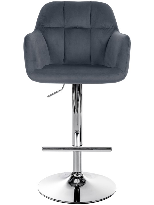 Baarijakkara Natoma samettikromi, tummanharmaa