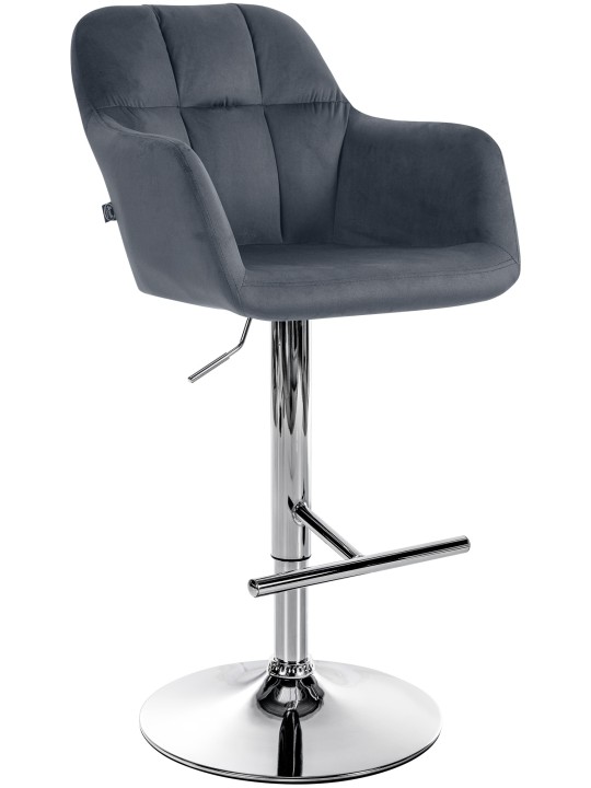 Baarijakkara Natoma samettikromi, tummanharmaa