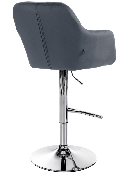 Baarijakkara Natoma samettikromi, tummanharmaa