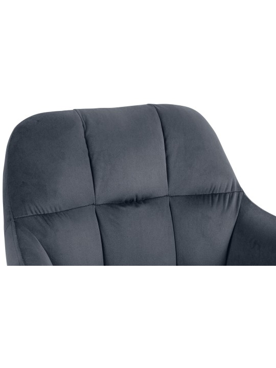 Baarijakkara Natoma samettikromi, tummanharmaa