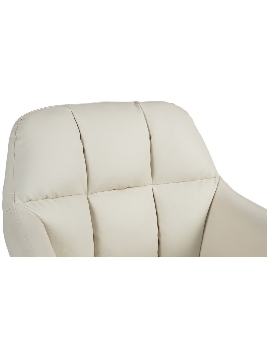 Baarijakkara Natoma keinonahka kromi, kermanvärinen