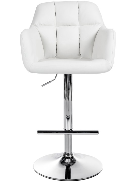 Baarijakkara Natoma keinonahka kromi, valkoinen