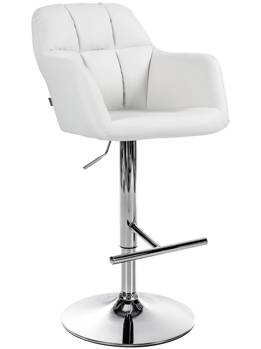 Baarijakkara Natoma keinonahka kromi, valkoinen