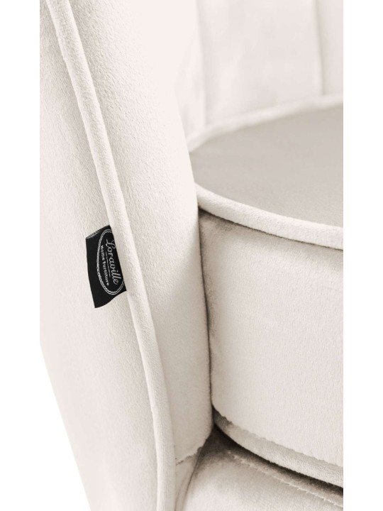 Tuoli Rosita samettia, kermanvärinen Tuoli Rosita samettia, kermanvärinen