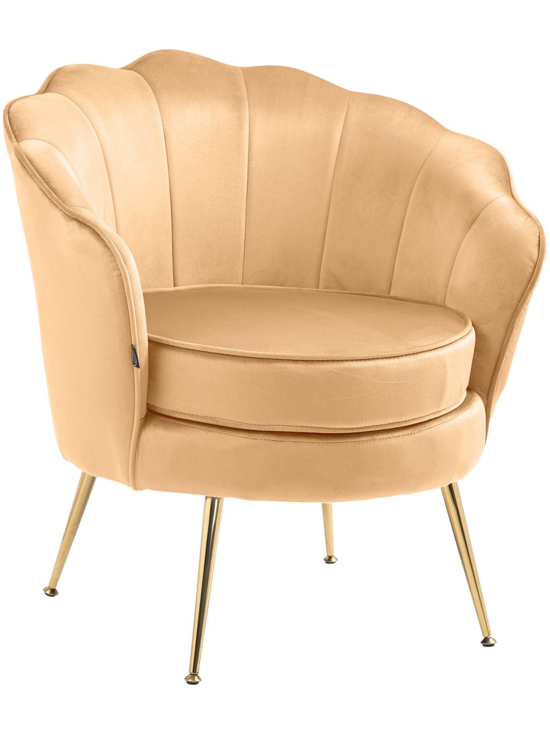 Tuoli Rosita samettia, keltainen