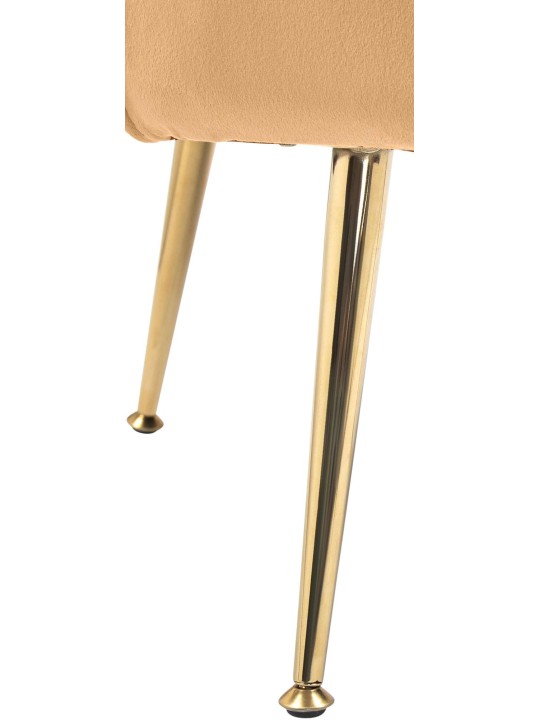 Tuoli Rosita samettia, keltainen