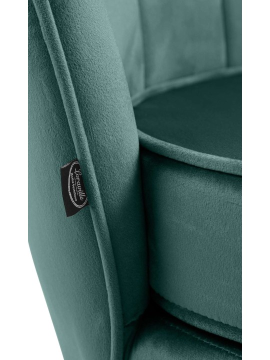 Tuoli Rosita samettia, vihreä