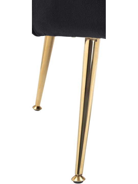 Tuoli Rosita samettia, musta