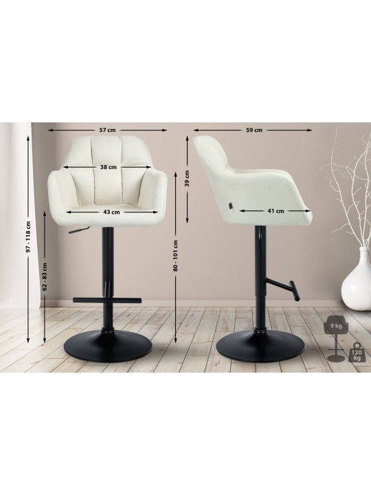 Baarijakkara Natoma kangas, kermanvärinen