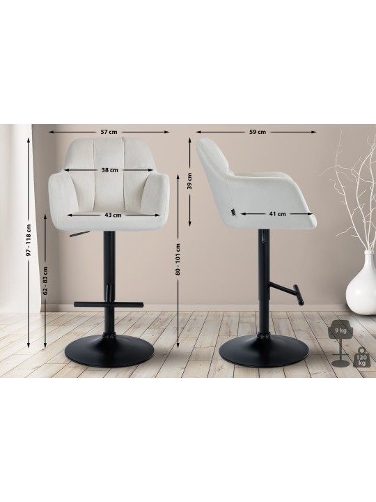 Baarijakkara Natoma velvet, kermanvärinen