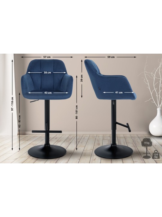 Baarijakkara Natoma velvet, sininen