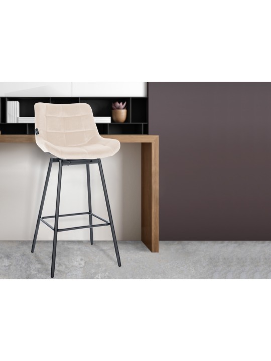 Weston Swivel Baarijakkara Velvet, kermanvärinen