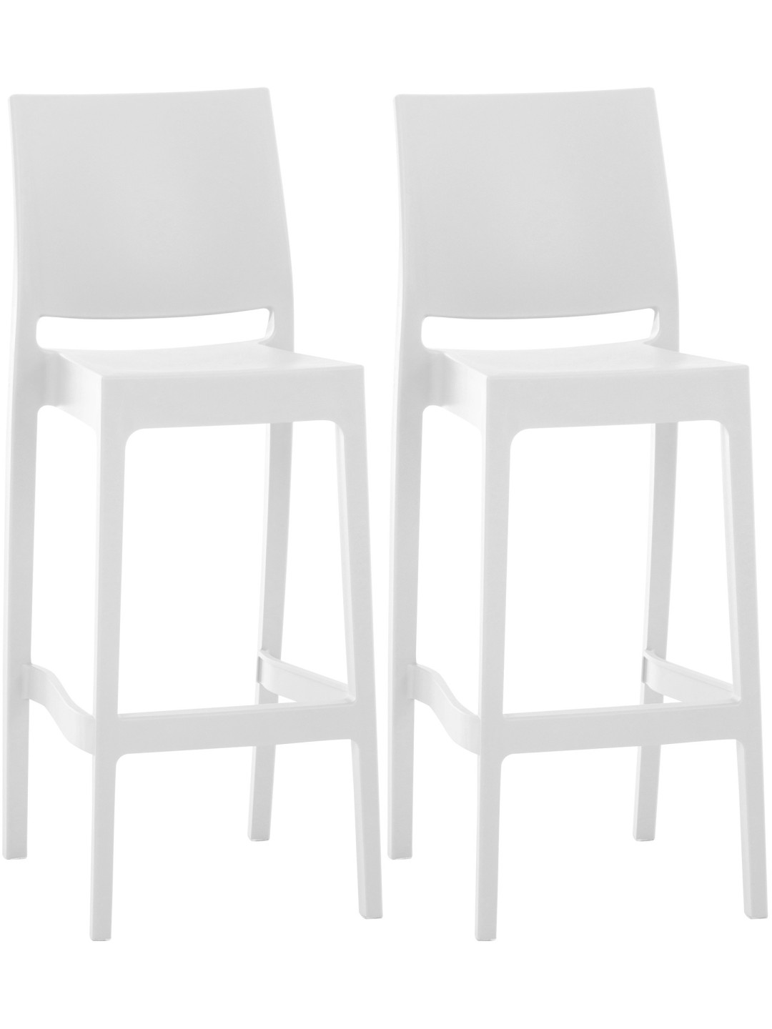 2 baarijakkaran setti Maya, valkoinen