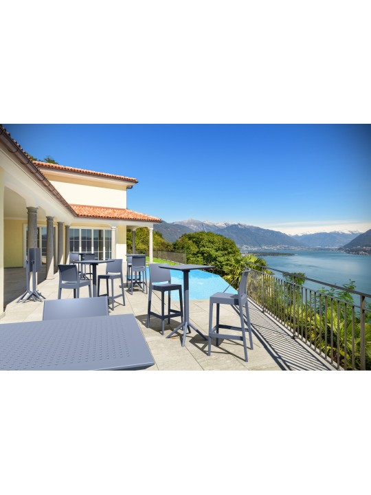 2 baarijakkaran setti Maya, tummanharmaa