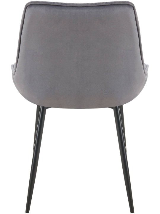 Wallace samettinen ruokapöydän tuoli, tummanharmaa