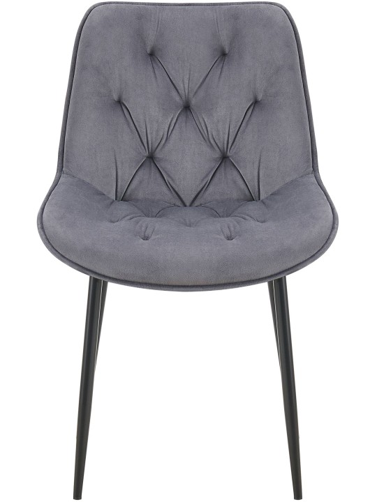 Wallace samettinen ruokapöydän tuoli, tummanharmaa