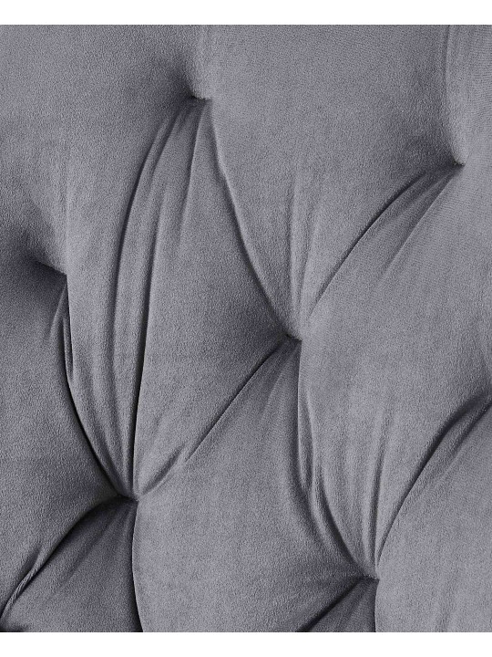 Wallace samettinen ruokapöydän tuoli, tummanharmaa